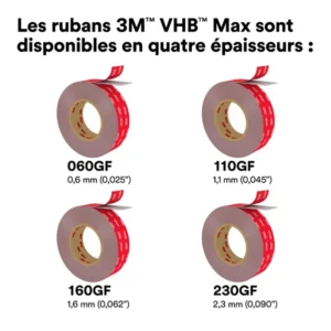 3M adhésifs VHB MAX