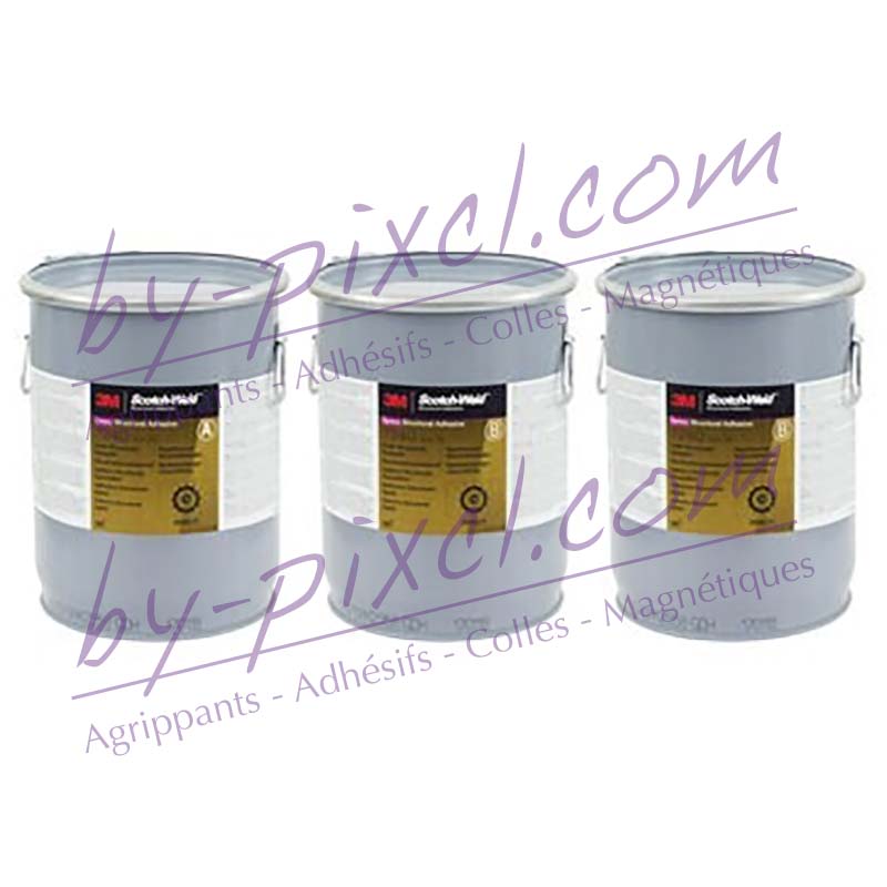 Colle bi-composant époxyde 3M 7240 - noir - 3 pots de 18 L - by-pixcl