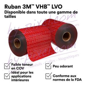 Adhésif double face VHB LVO-060BF - 1168mm x 33m x 0,6mm