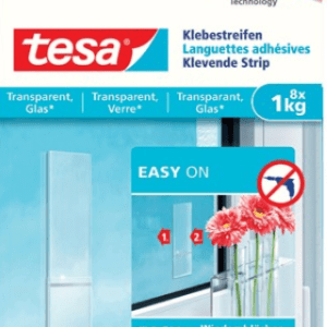 Languettes Powerstrips pour surfaces transparentes 1 kg - boite de 8 languettes