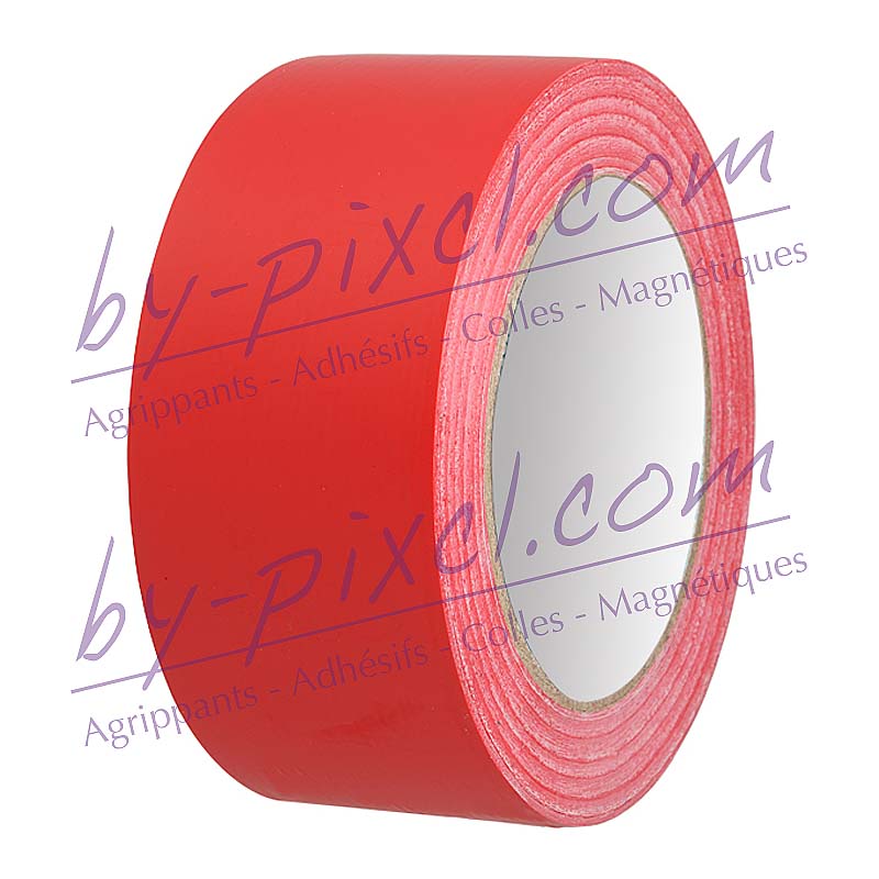 Adhésif de marquage au sol PVC pour entrepôt - 48mm x 33m - rouge - Carton  de 6 - by-pixcl