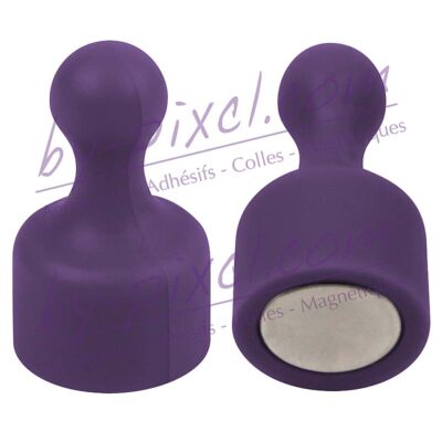 aimant-punaise-extra-fort-violet