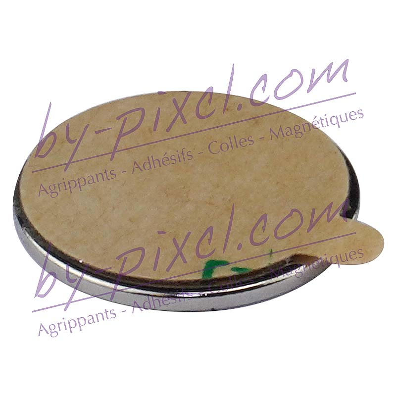 AIMANT PLAT : Rond diam15mm Ep:1mm ( x 5 sets )