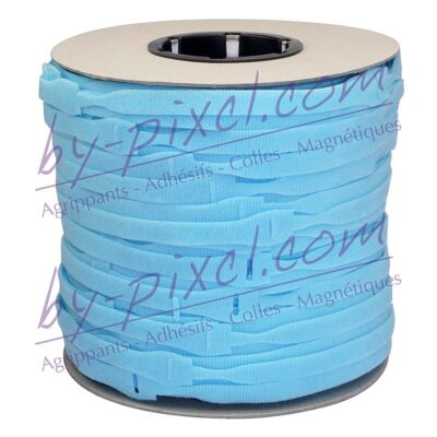 attache-cable-velcro-rouleau-bleu-clair