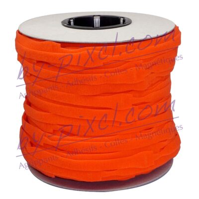 attache-cable-velcro-rouleau-orange