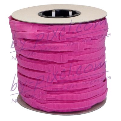 attache-cable-velcro-rouleau-rose