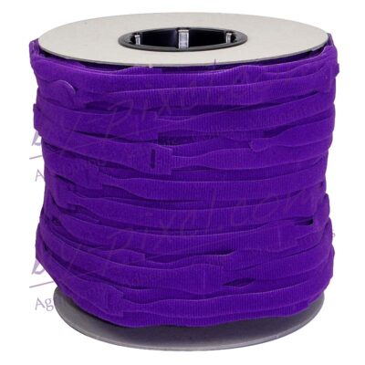 attache-cable-velcro-rouleau-violet