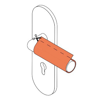 Adapter porte cuivre adhésif
