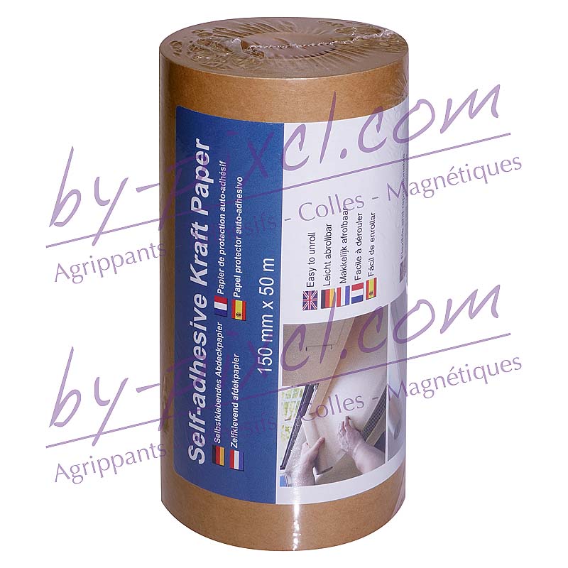 Ruban Adhésif Kraft Marron - 38 Mm X 50 M - Papier ECO15+ - Pour Encadrement, Emballage - Adhésif Fort Et Souple