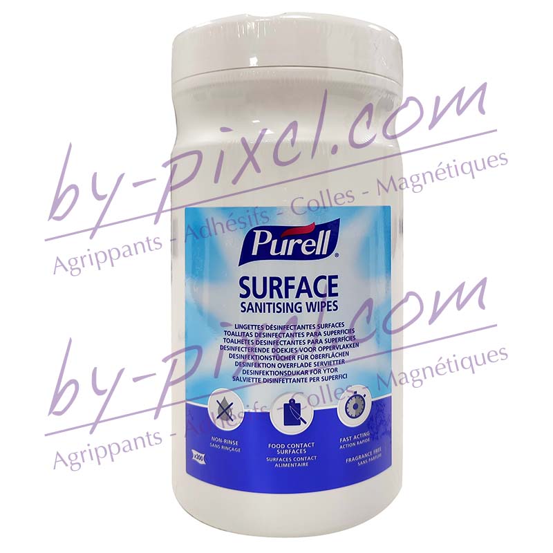 Lingettes désinfectantes pour surfaces Purell - boite de 200