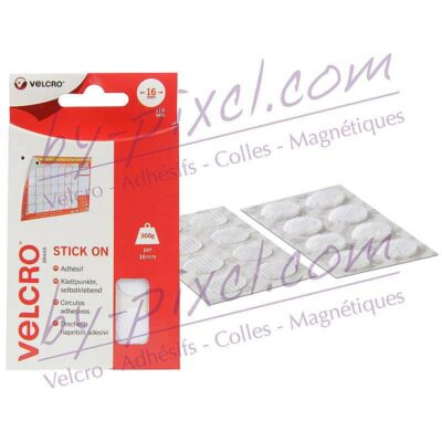 pastille-velcro-ronde-16-blanche