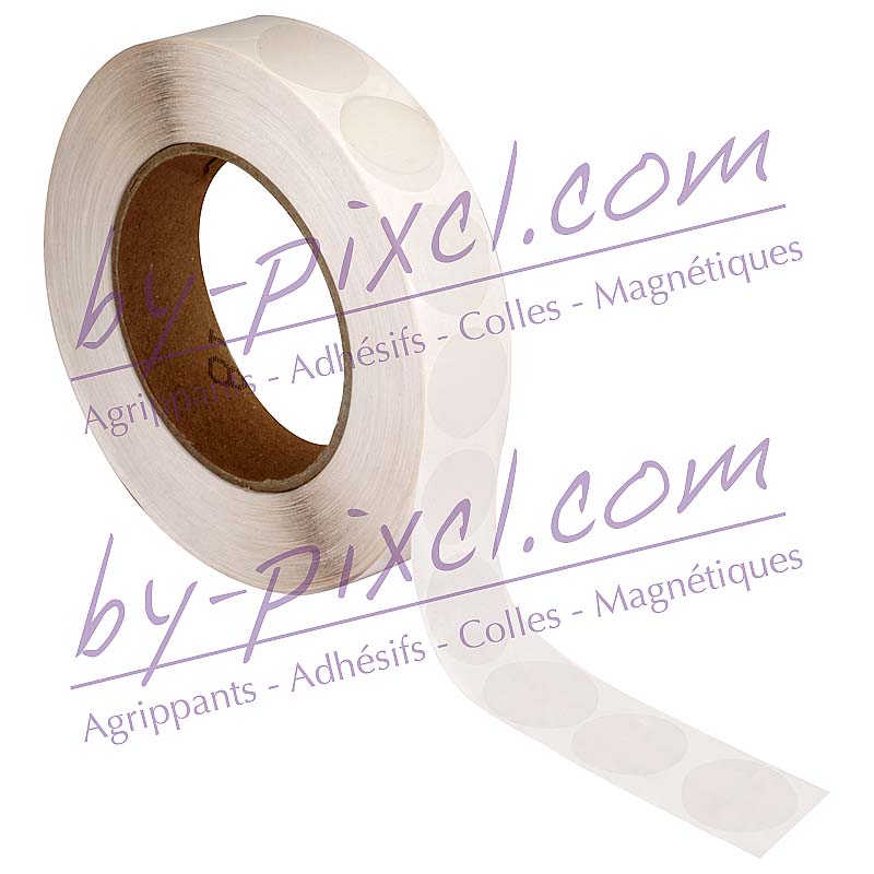 31 mm Pastilles métalliques rondes, adhésif