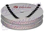 Pastilles de marque VELCRO® PS14 noires en rouleaux