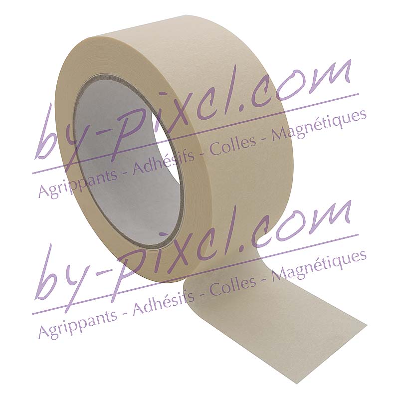 Ruban de masquage 3M 101E 60°C - beige - 100mm x 50m - Carton de