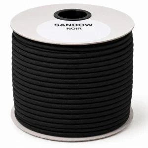 Sandow polyester - noir - 10mm x 100m