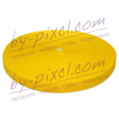 sangle-polypropylene-jaune-25mm