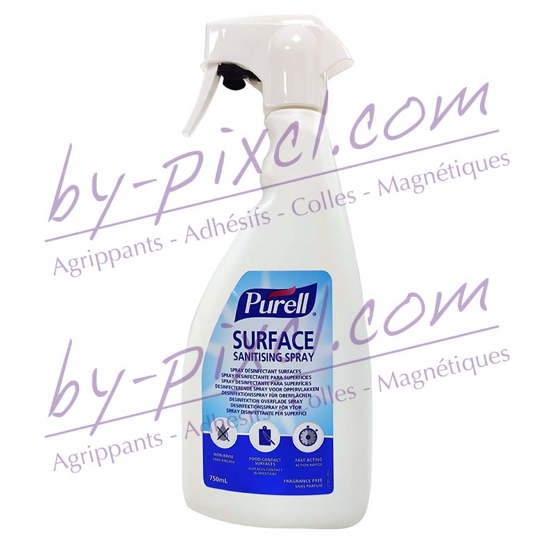 Spray désinfectant pour surfaces Purell - Spray de 750 ml - Carton de 6 -  by-pixcl