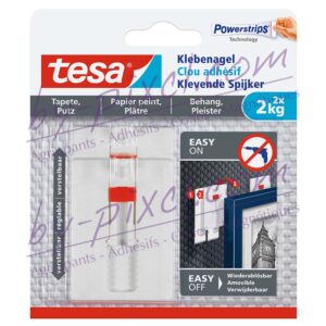 tesa-powerstrips-delicate-clou-adhesif-ajustable-papier-peint-platre-2kg