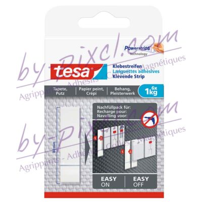 tesa-powerstrips-delicate-languettes-adhesives-papier-peint-platre-1kg