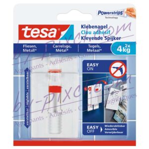 tesa-powerstrips-lisse-clou-adhesif-ajustable-carrelage-metal-4kg