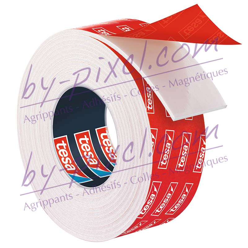 3 bandes adhésives double-face Power Zip - 19 mm x 1,5 m