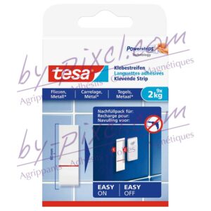 tesa-powerstrips-lisse-languettes-adhesives-carrelage-metal-2kg