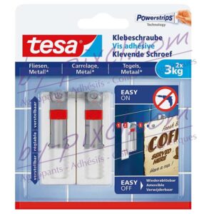 tesa-powerstrips-lisse-vis-adhesive-ajustable-carrelage-metal-3kg