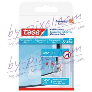 tesa-powerstrips-transparente-et-verre-languettes-adhesives-0-2kg