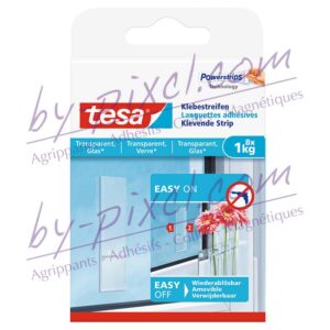 tesa-powerstrips-transparente-et-verre-languettes-adhesives-1kg