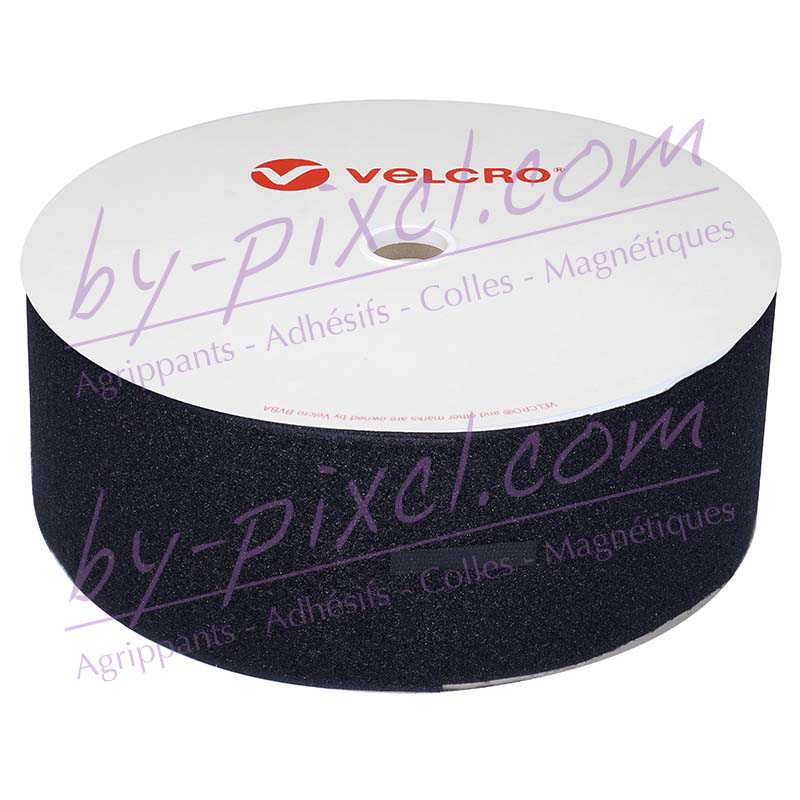 Auto-agrippant à coudre de marque VELCRO® - Noir - 100mm x 25m - boucle -  by-pixcl