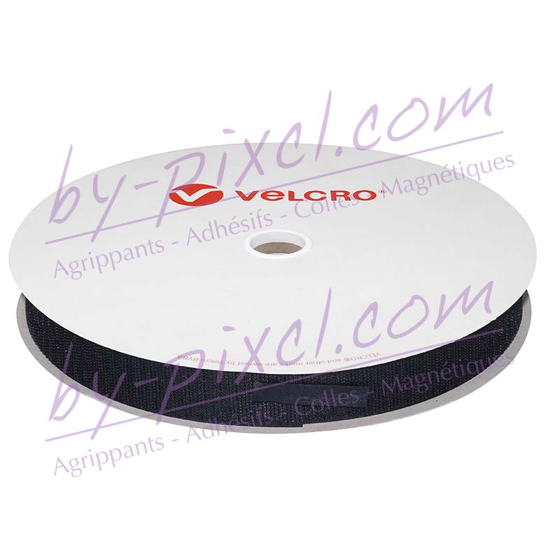 Velcro autocollant/adhésif bandes auto-agrippantes,scratch noir 20mm par 50  cm - Velcro à coudre - Creavea