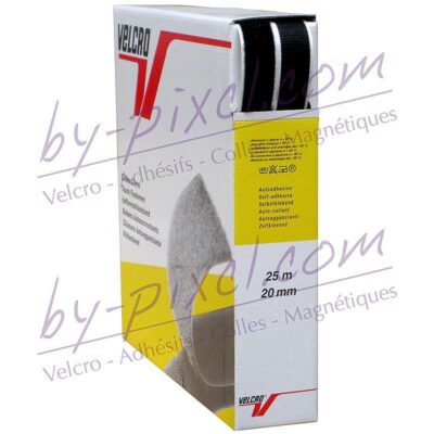 velcro-adh-boite-25-20-noir-bcvelcro-zoom-bouclesvelcro-zoom-crochets
