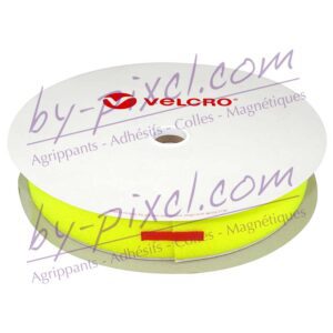 velcro-adhesif-ps14-jaune-fluo-boucle