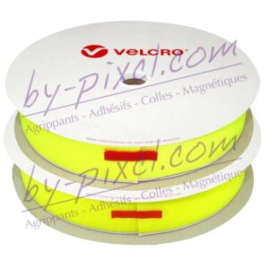 velcro-adhesif-ps14-jaune-fluo-boucle-crochet