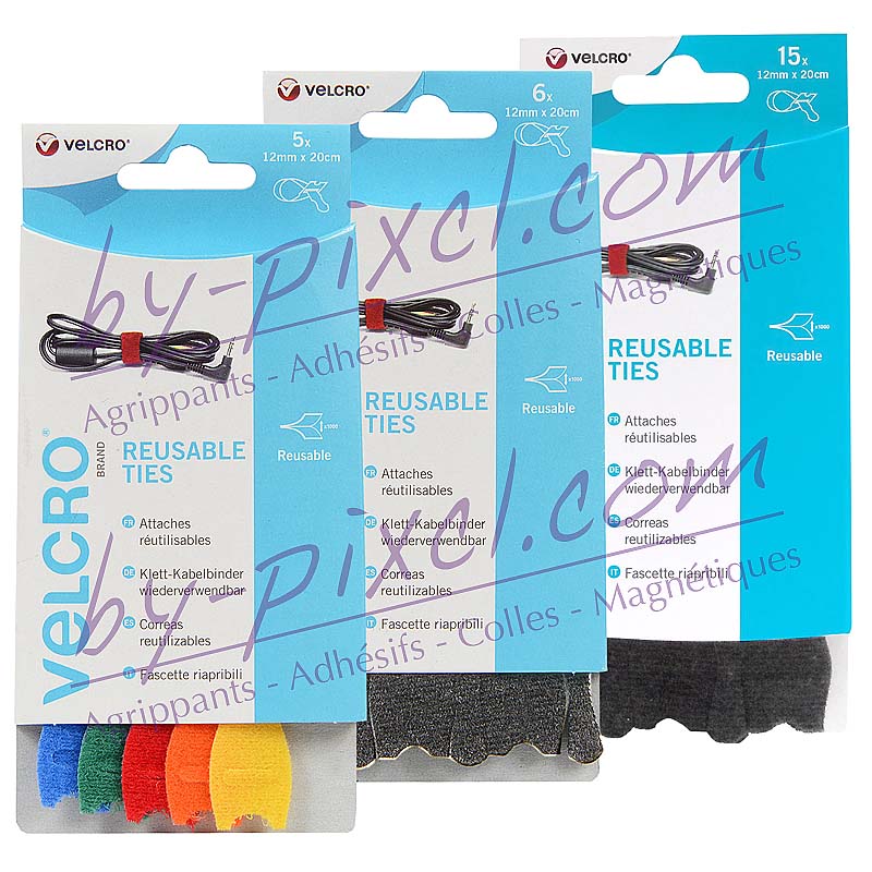 Acheter Sangle en Nylon Durable et souple, 50 pièces, attaches de câble  Velcro réutilisables, outil d'organisation, bandes auto-adhésives Velcro