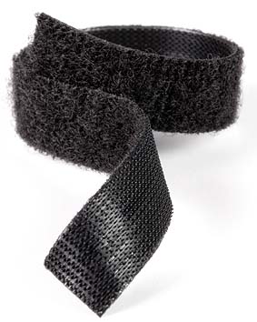 Ruban velcro boucle soudable 25 mm noir, The Solution Shop