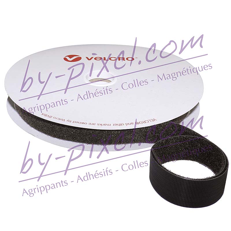 Sangles ONE-WRAP® de marque VELCRO® - noir - 25mm x 25m