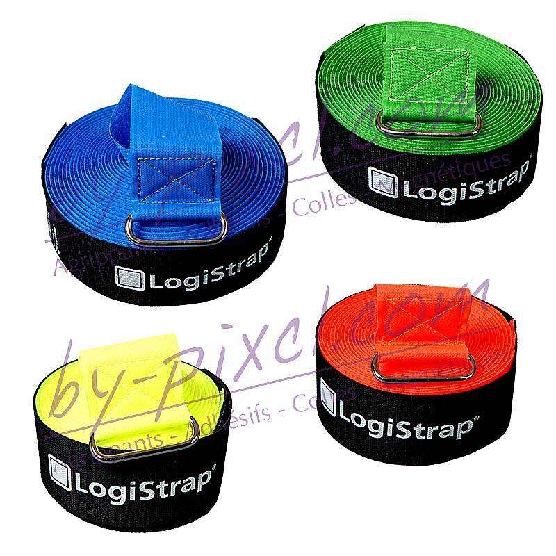 Sangle Velcro logistrap vert - 50 mm x 6m