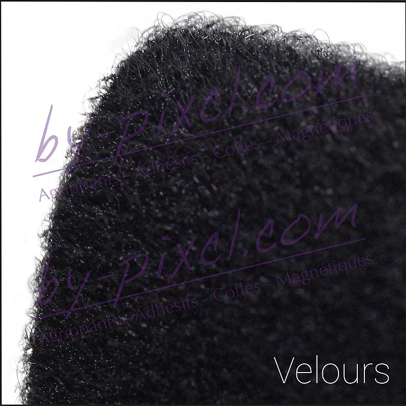 Bande velcro (velours + scratch) 20 mm noir